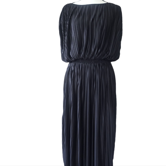 Banana Republic Black Dress | Black Long Pleated Dress for Women Size Sm… - Picture 11 of 17